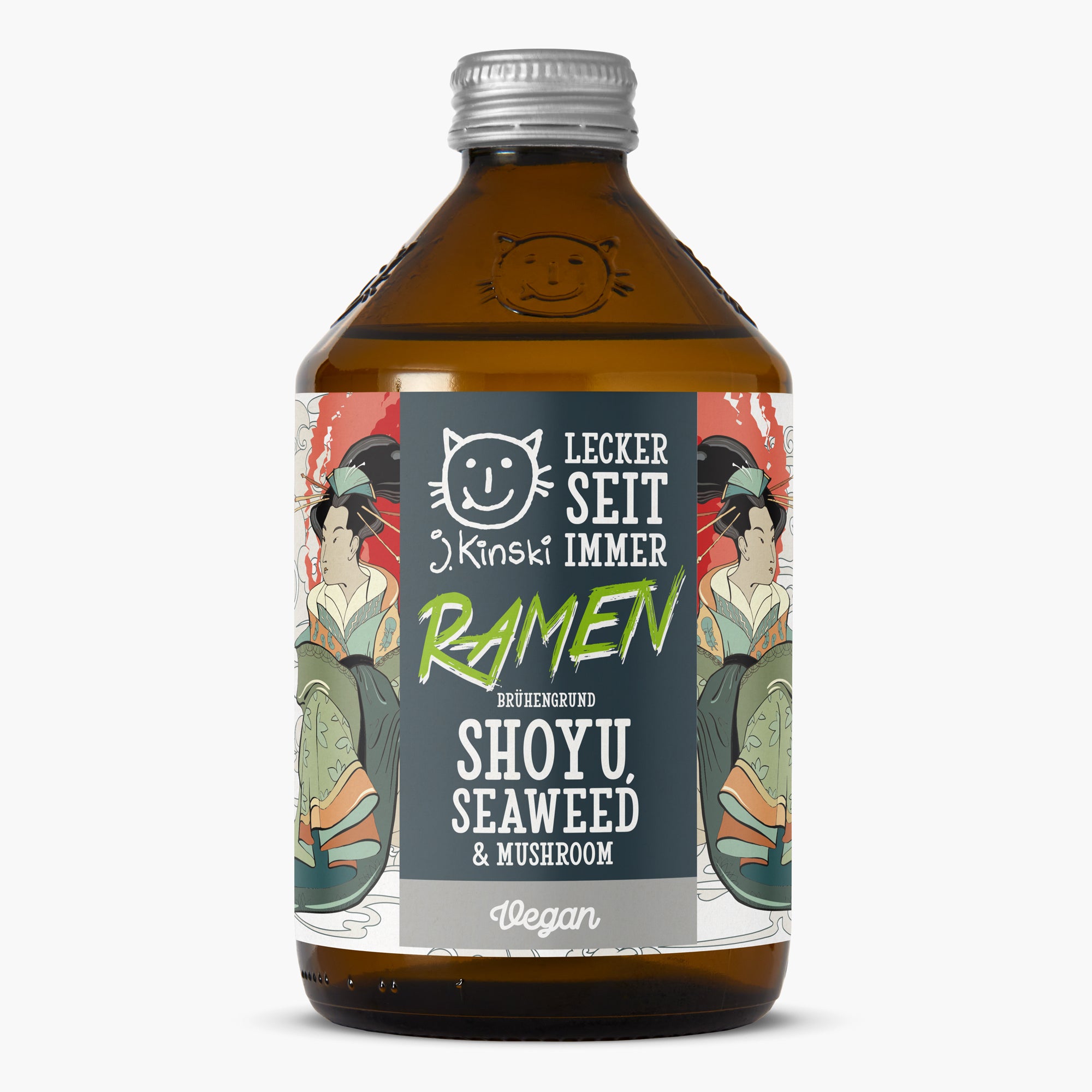 Bio Shoyu-Seaweed-Mushroom vegane Gemüsebrühe für Ramen
